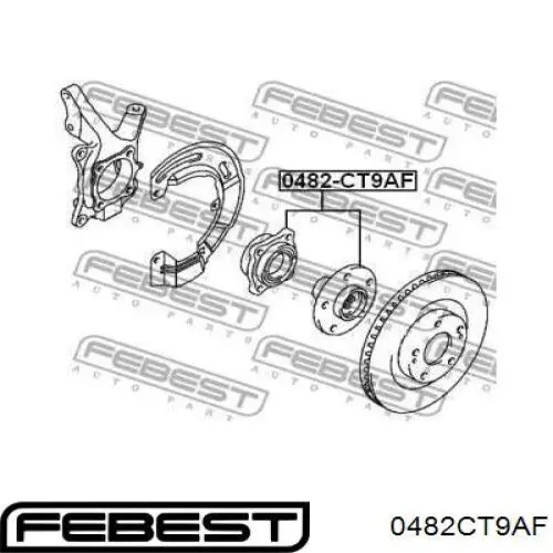 Маточина передня MMR223993 Mitsubishi