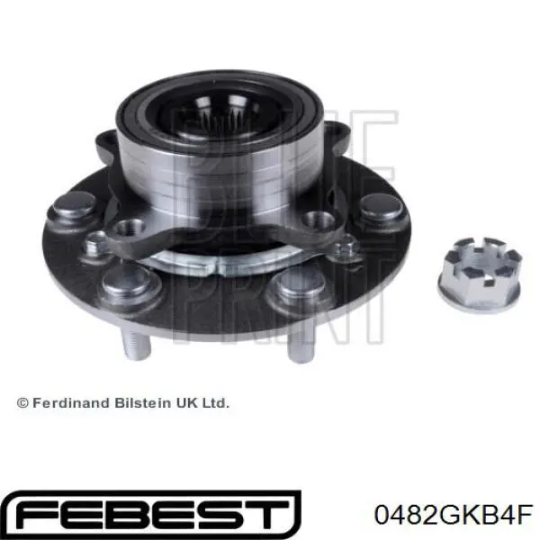 Купити 0482GKB4F Febest Підшипник ступиці передньої