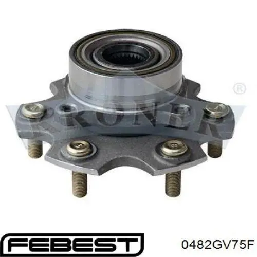 0482GV75F Febest Підшипник маточини передньої