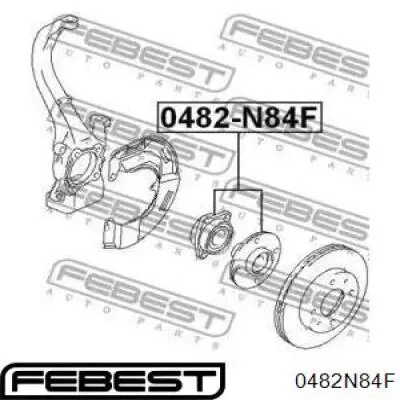 Купити 0482N84F Febest Маточини передніх коліс