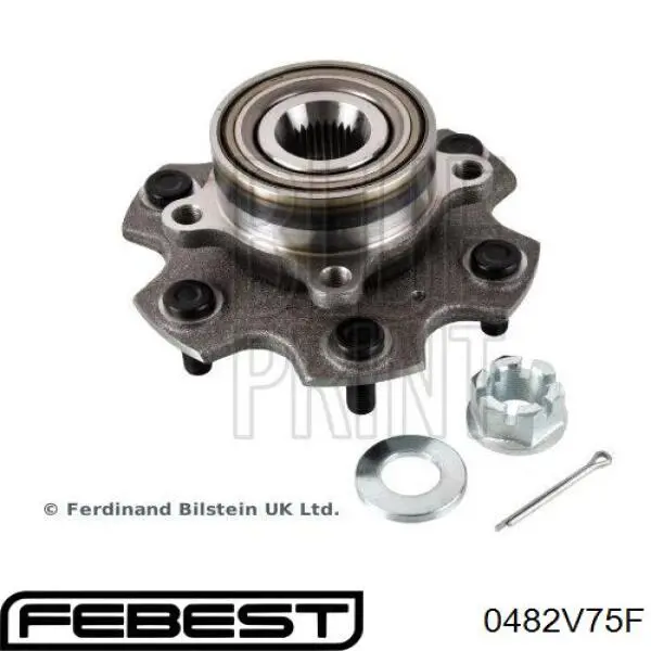 Маточина колеса передня Febest 0482V75F ціна, від 63.42 USD