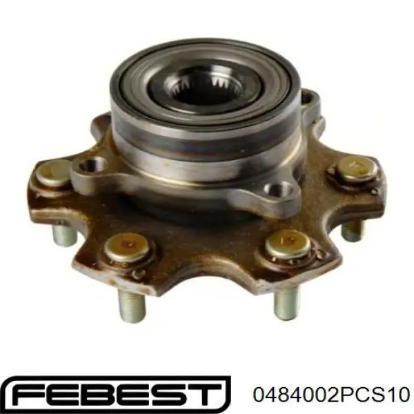 Шпилька колісна, задня 0484002PCS10 Febest