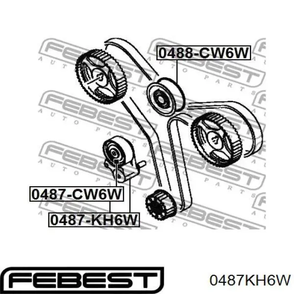 Ролик натяжителя ременя газорозподілу Mitsubishi Pajero SPORT II позашляховик (KH) (2008 - 2014) ціна, від 49.76 USD