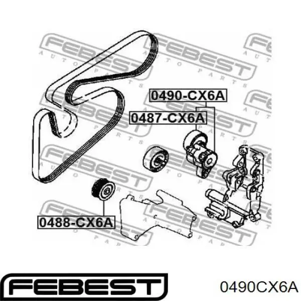 Натягувач приводного ременя Q1790149 Q-fix