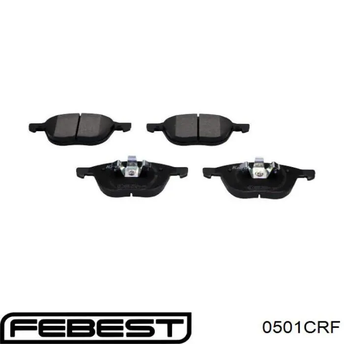 Купити 0501CRF Febest Колодки гальмівні передні, дискові