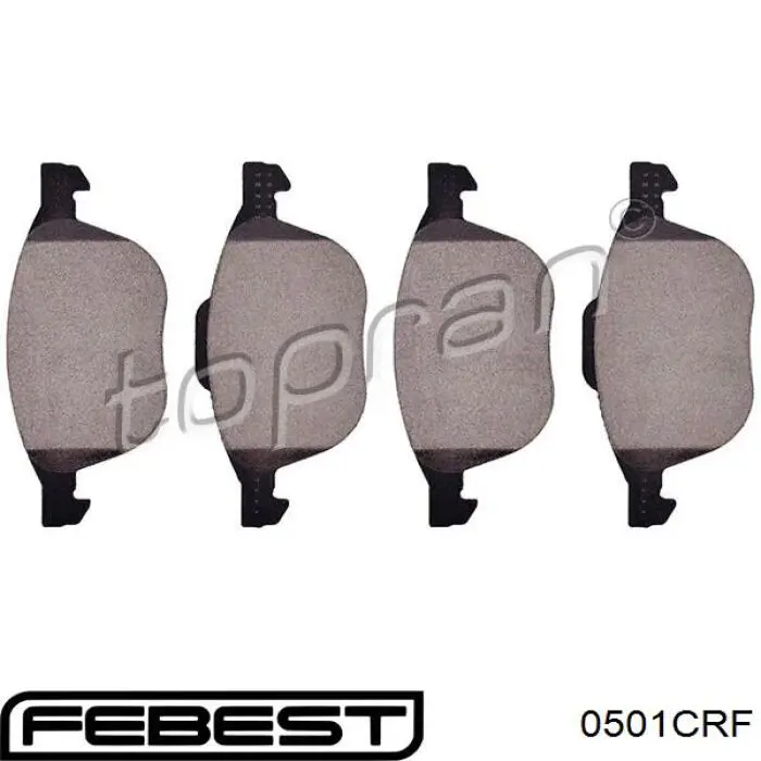 Передні тормозні колодки 0501CRF Febest