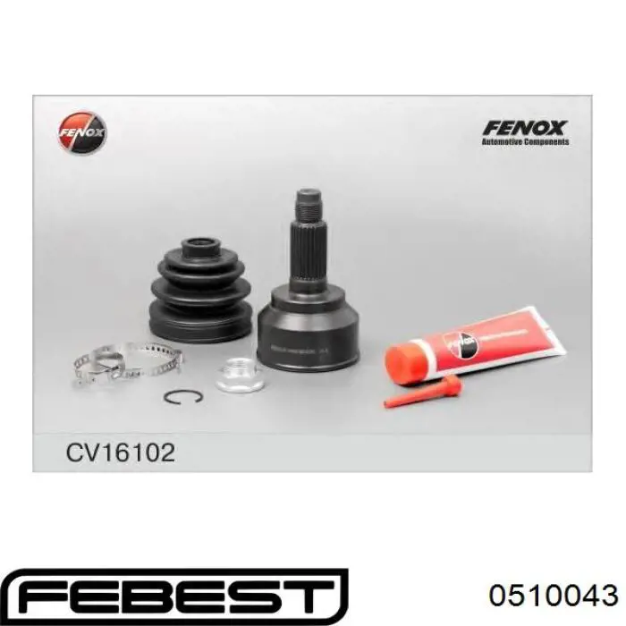 ШРУС зовнішній Febest 0510043