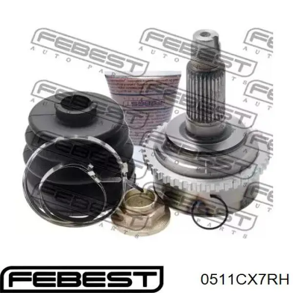 ШРУС внутрішній, передній, правий Febest 0511CX7RH