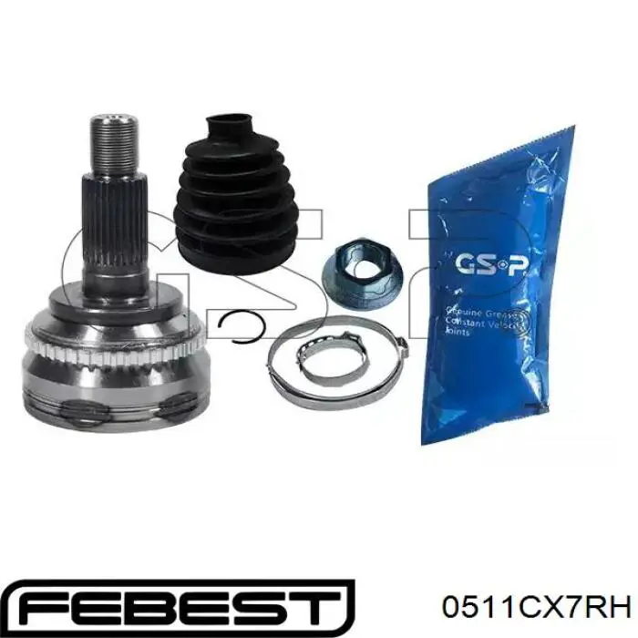 Купити 0511CX7RH Febest ШРУС внутрішній правий