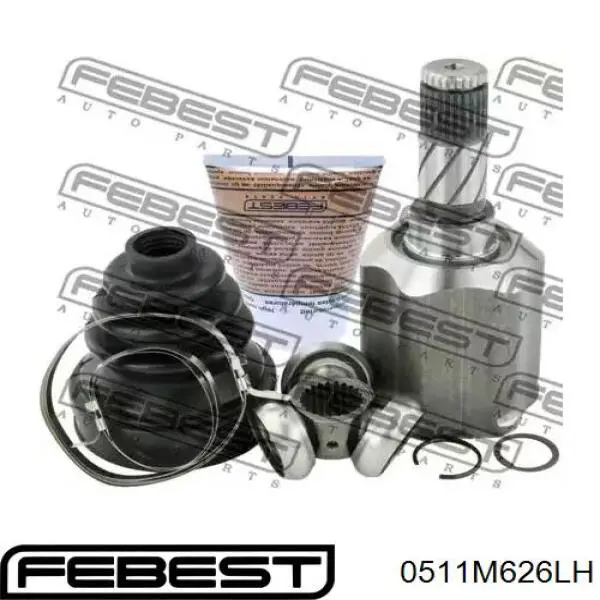 Шарнір кутових швидкостей передній лівий Febest 0511M626LH ціна, від 94.93 USD