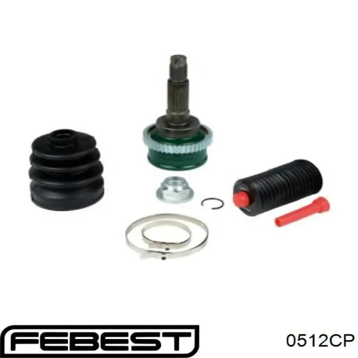 Вал приводу проміжний 0512CP Febest