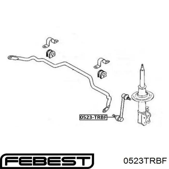 Стійка стабілізатора переднього 0523TRBF Febest