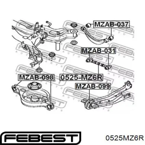 Купити G21D28500C Mazda Тяга поперечна задньої підвіски