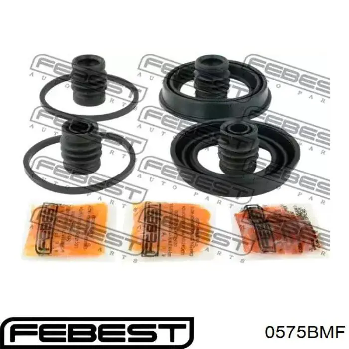 Ремкомплект супорту гальмівного переднього Febest 0575BMF ціна, від 12.44 USD
