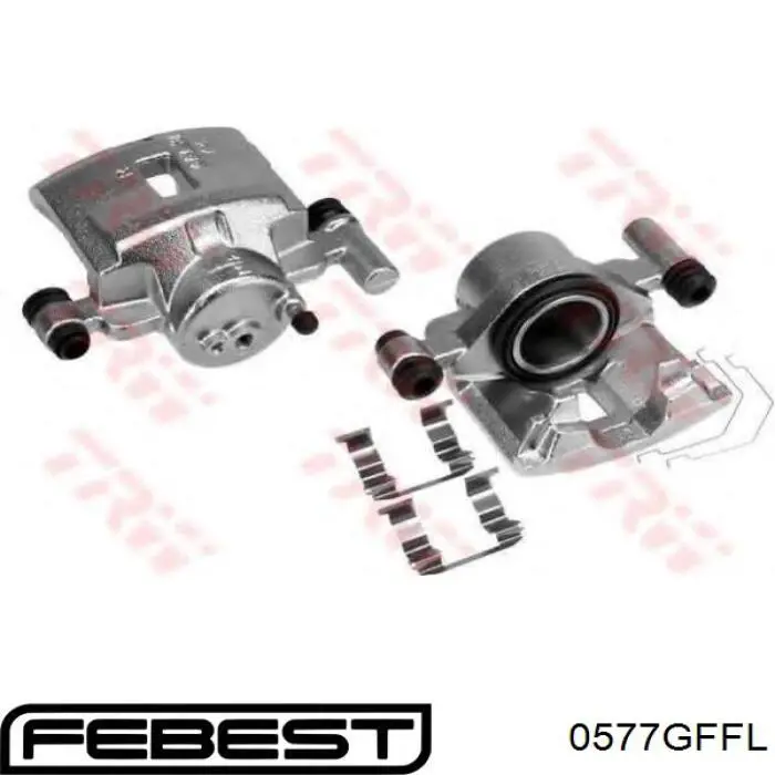 Купити 0577GFFL Febest Супорт гальмівний передній лівий