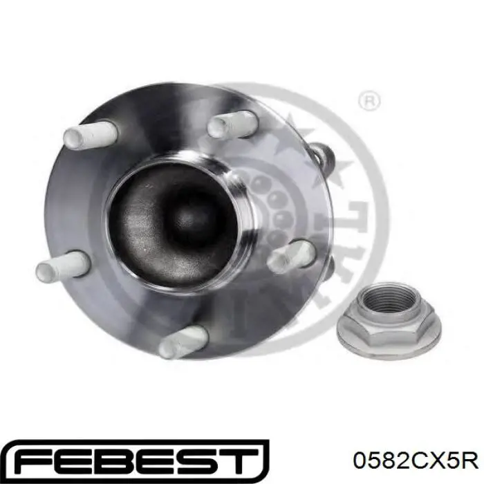 Купити 0582CX5R Febest Підшипник ступиці колеса