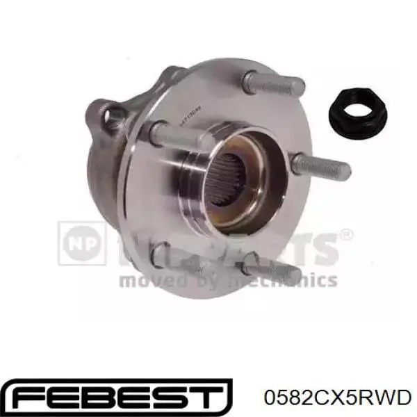 Маточини задніх коліс Febest 0582CX5RWD ціна, від 79.24 USD