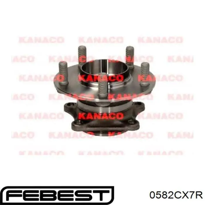 Купити 0582CX7R Febest Підшипник ступиці колеса