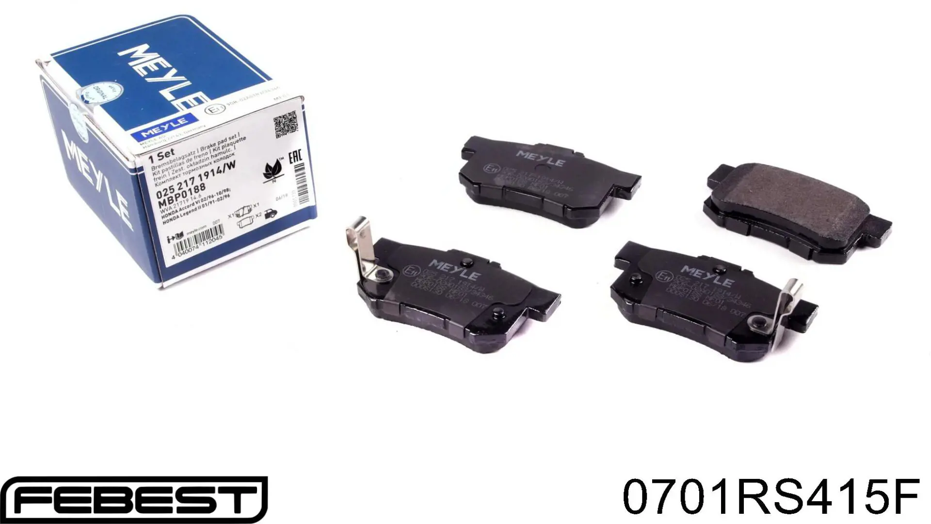 Гальмівні колодки Febest 0701RS415F ціна, від 16.27 USD