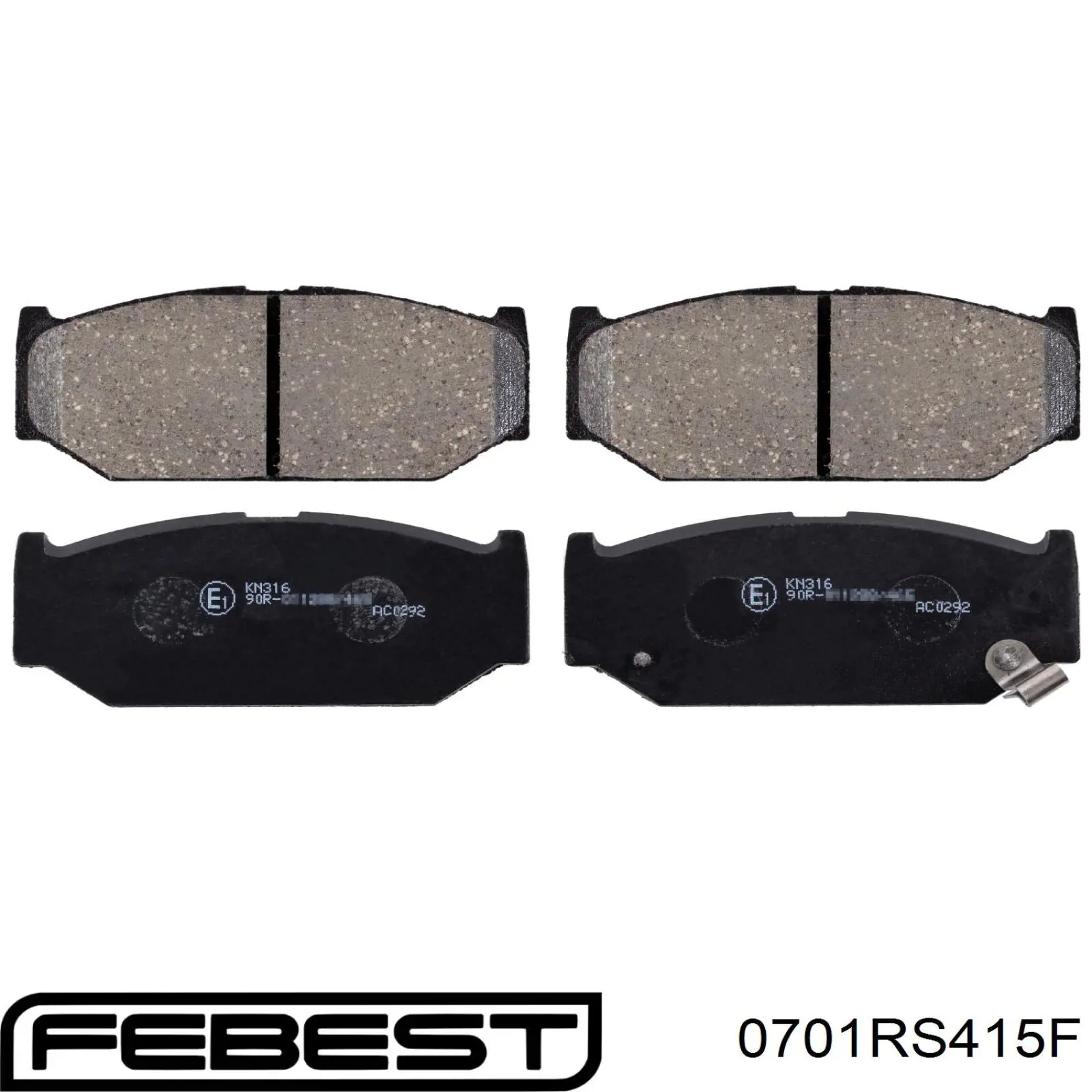 Передні тормозні колодки 0701RS415F Febest