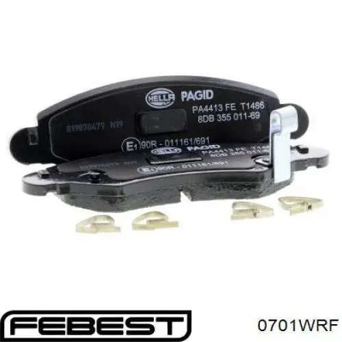 Тормозні колодки Febest 0701WRF