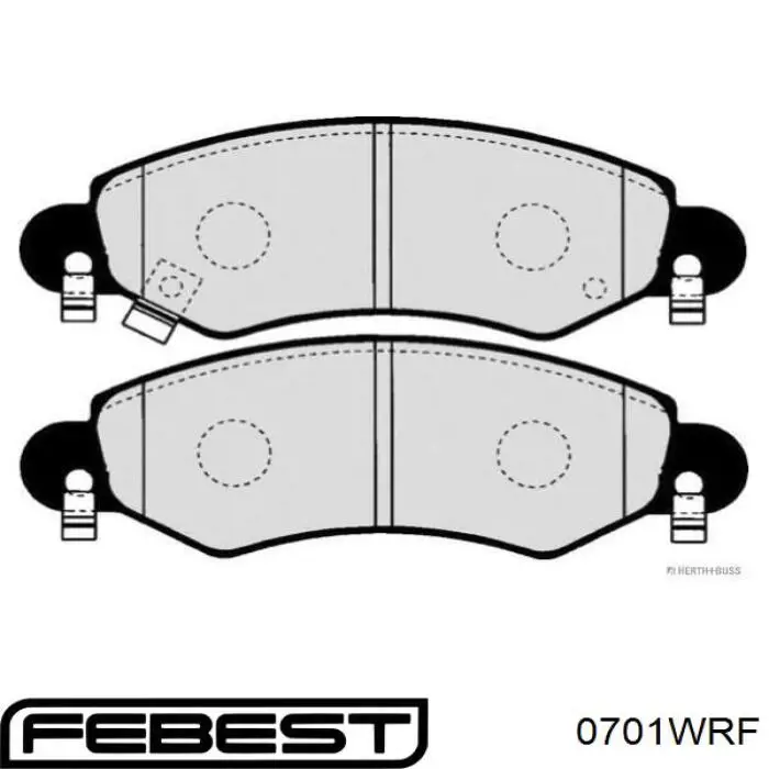Передні тормозні колодки 0701WRF Febest