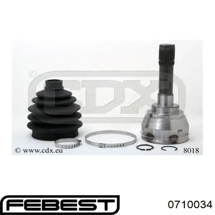ШРУС зовнішній передній TOJ0266 Magneti Marelli