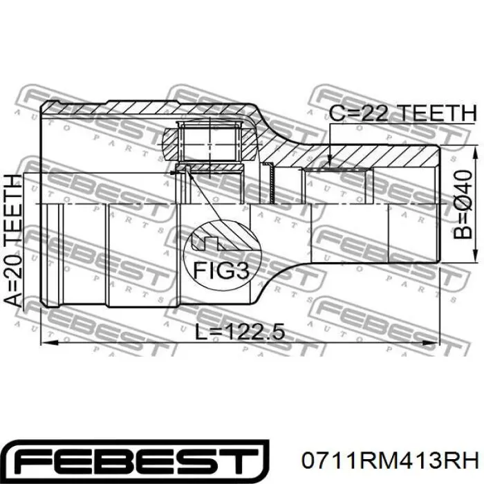 ШРКШ внутрішній, передній Suzuki 4411485E10 ціна, від 83.09 USD