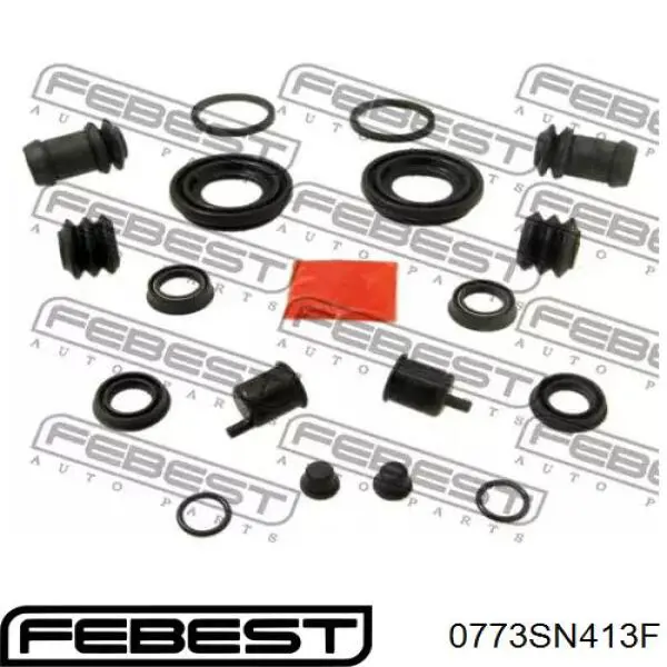 Купити 0773SN413F Febest Пильник направляючої супортугальмівного, переднього
