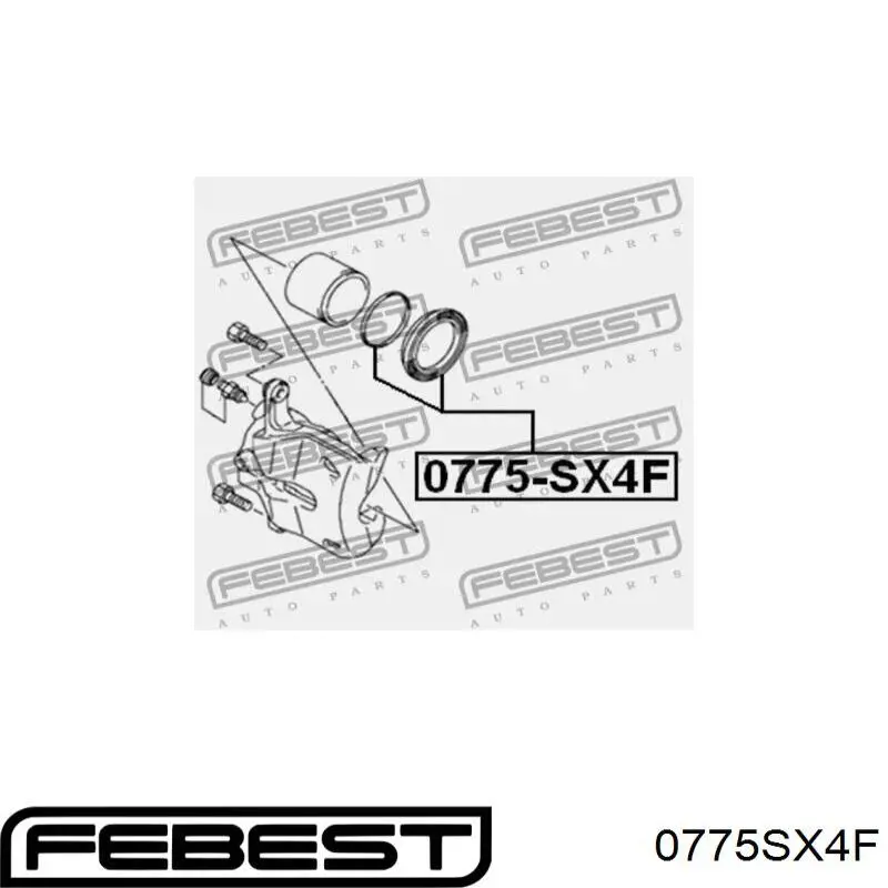 Ремкомплект переднього супорту FT32217 Fast