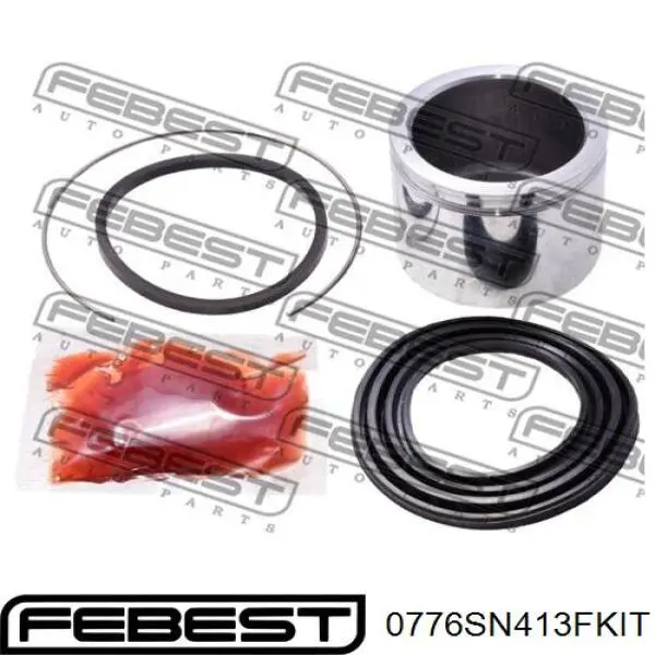 Ремкомплект супорту гальмівного переднього Febest 0776SN413FKIT ціна, від 7.84 USD