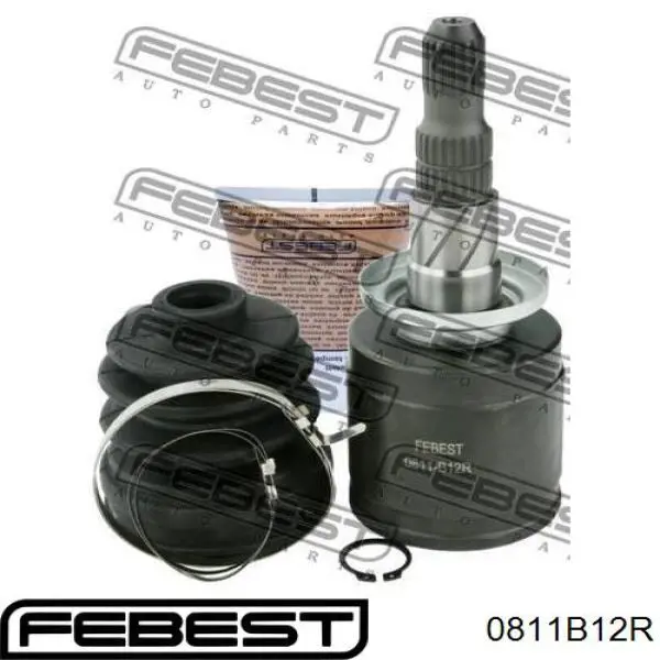 ШРУС внутрішній, задній Febest 0811B12R ціна, від 61.94 USD