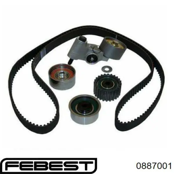 Ролик натяжителя ременя газорозподілу Febest 0887001 ціна, від 12.80 USD