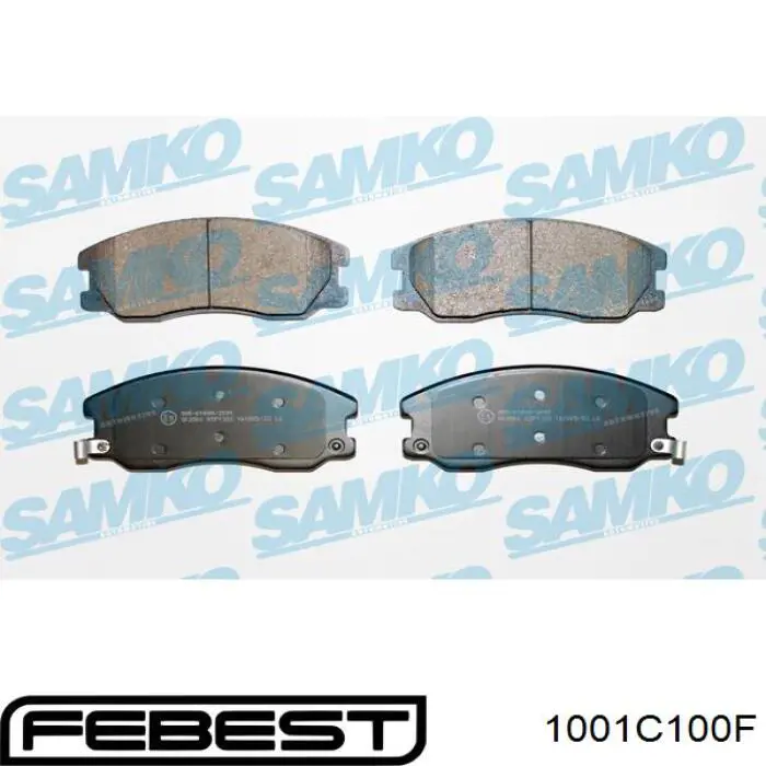 Тормозні колодки Febest 1001C100F