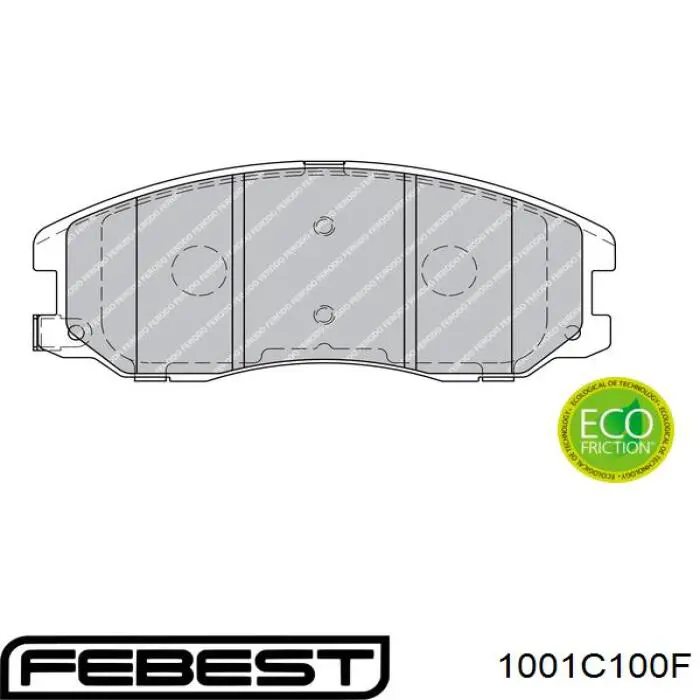 Передні тормозні колодки 1001C100F Febest