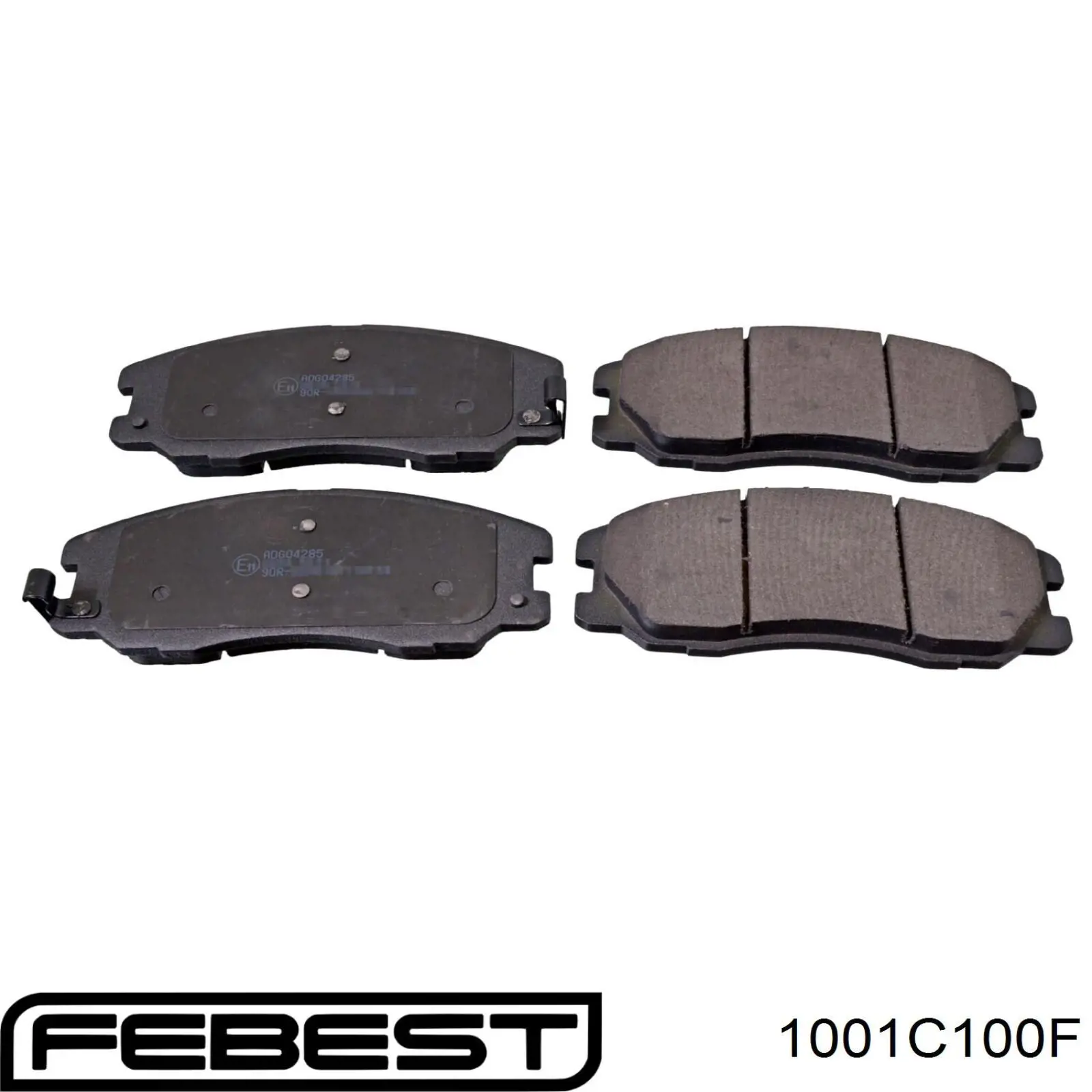 1001C100F Febest колодки гальмівні передні, дискові