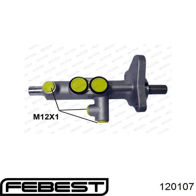 Шарова опора задньої підвіски, нижня 120107 Febest