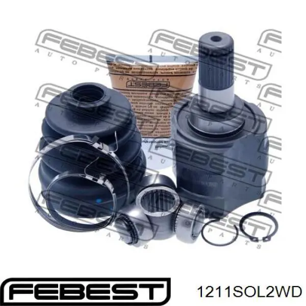 ШРКШ внутрішній, передній, лівий Febest 1211SOL2WD ціна, від 41.55 USD