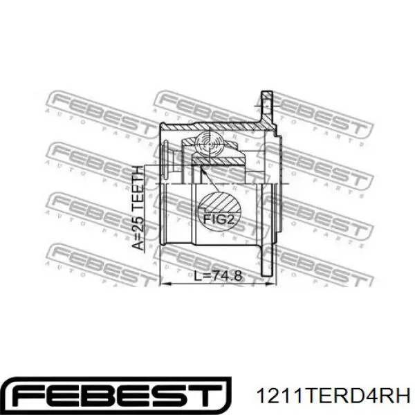 Внутренний шрус MARKET (OEM) XX51621H1A00