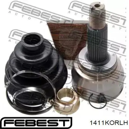 ШРУС внутрішній, передній, лівий Febest 1411KORLH