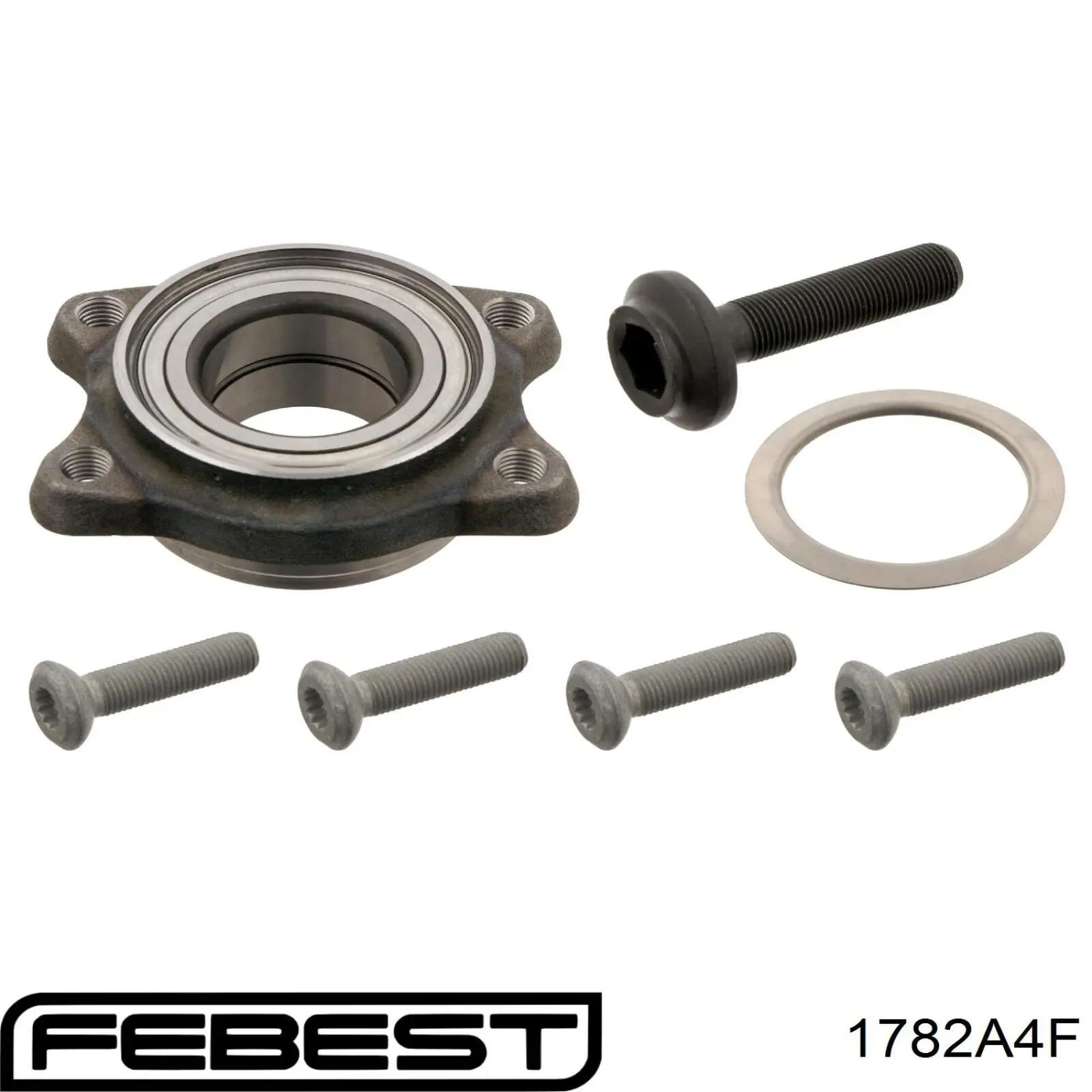 Купити 1782A4F Febest Підшипник маточини передньої/задньої