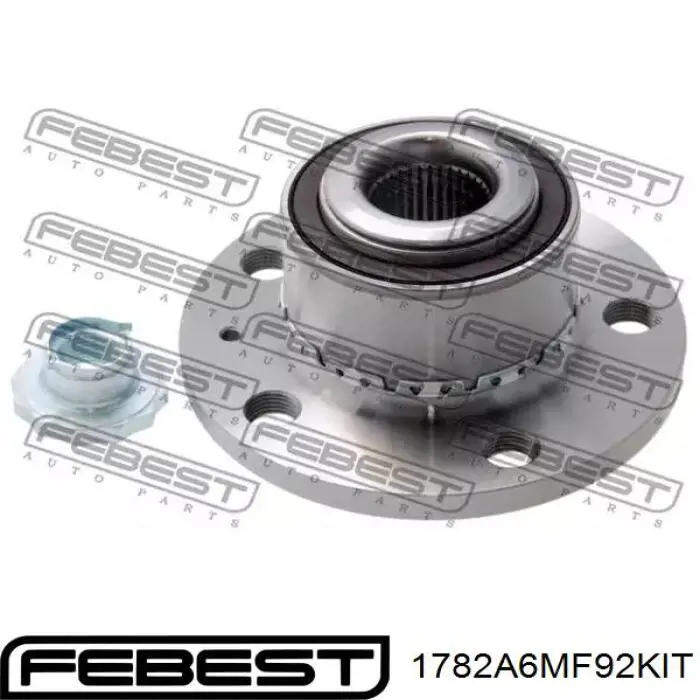 Купити 1782A6MF92KIT Febest Підшипник маточини передньої/задньої
