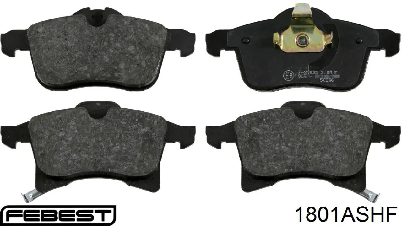 Гальмівні колодки Febest 1801ASHF ціна, від 24.40 USD