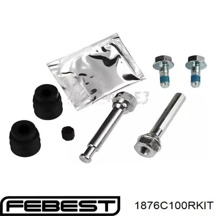 Купити 1876C100RKIT Febest Супорт гальмівного, заднього