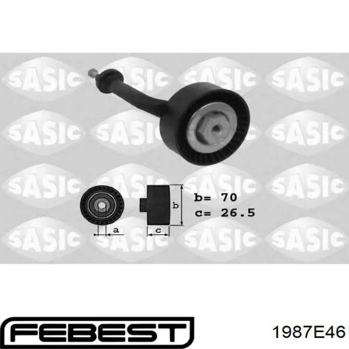 Натяжний ролик 1987E46 Febest