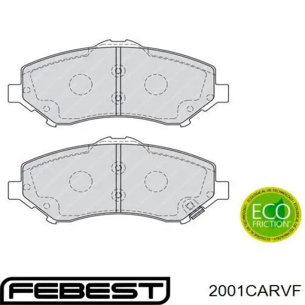 Гальмівні колодки Febest 2001CARVF ціна, від 35.17 USD