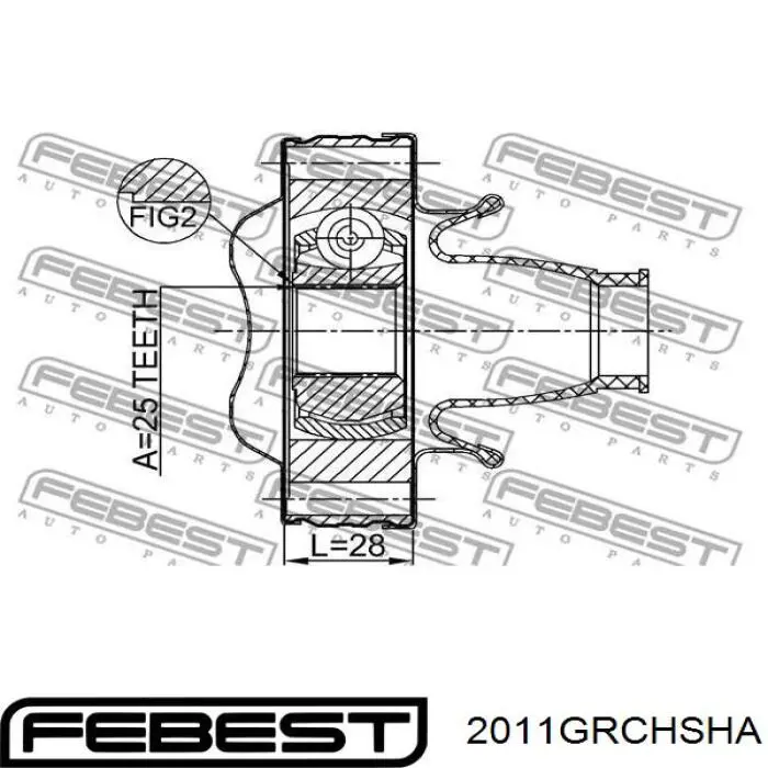 Задня граната кардана переднього Magneti Marelli TOJ0323 ціна, від 37.65 USD