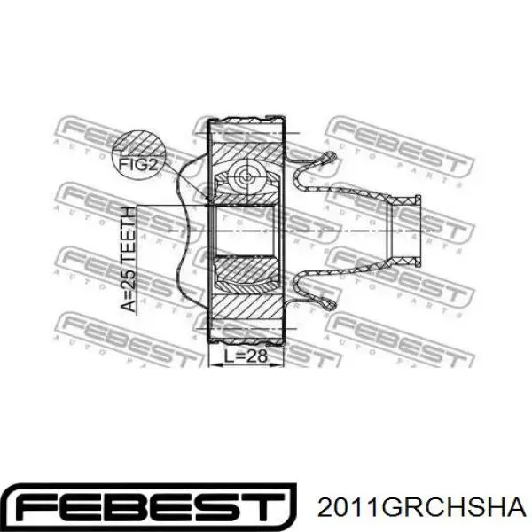 Задня граната кардана переднього Hart 470819 ціна, від 31.59 USD