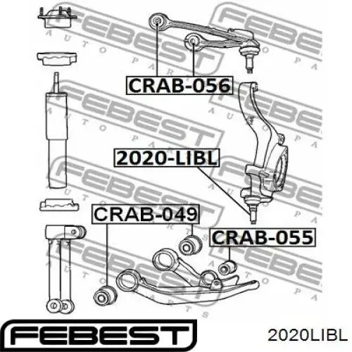 Кульова опора, нижня 2020LIBL Febest
