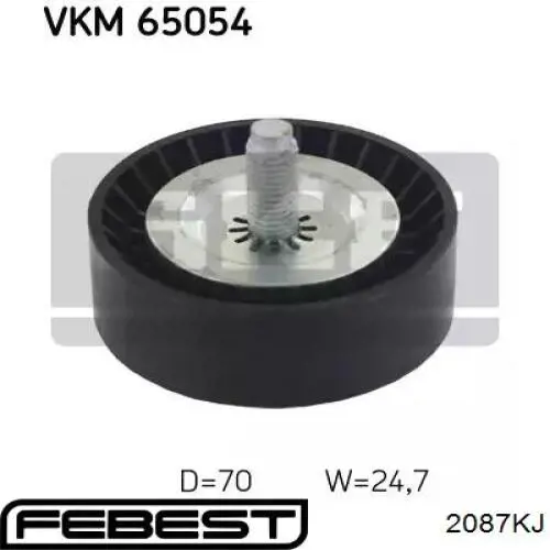 Натягувач приводного ременя 2087KJ Febest